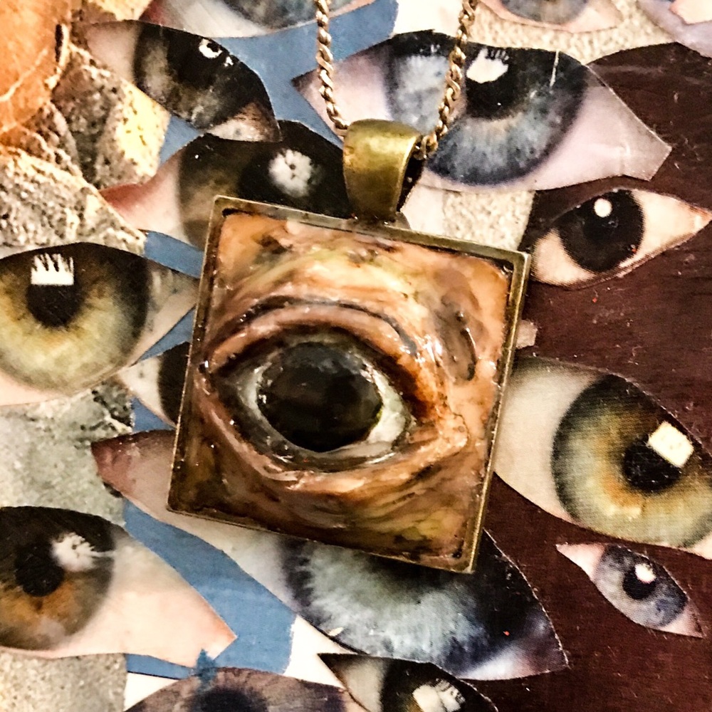 Offers welcome! Creepy third eye necklace